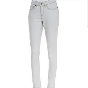 Eileen Fisher Jeans Womens 6 Light Grey Sun Bleached Stretch Denim Quiet Luxury